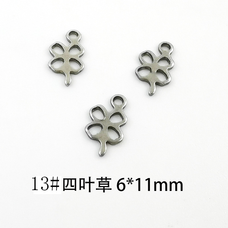 13:13# four-leaf clover 6*11mm