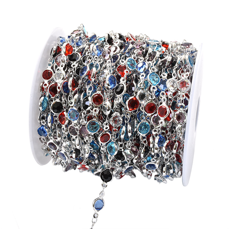 1:stained glass-white k chain