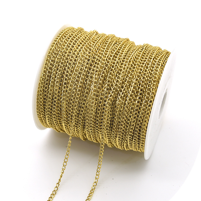 antique gold color 2*3mm