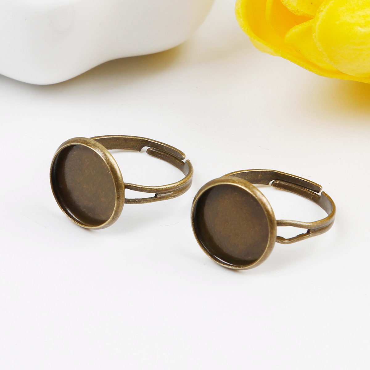 antique bronze color plated, 16mm