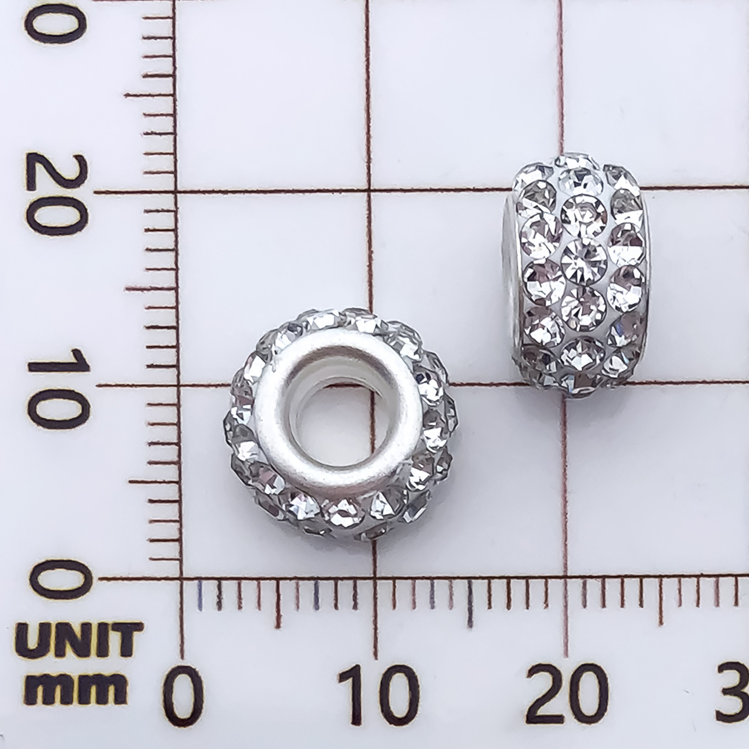 7:1 white point drill large hole beads 11mm-aperture 4mm-0.9g-11554