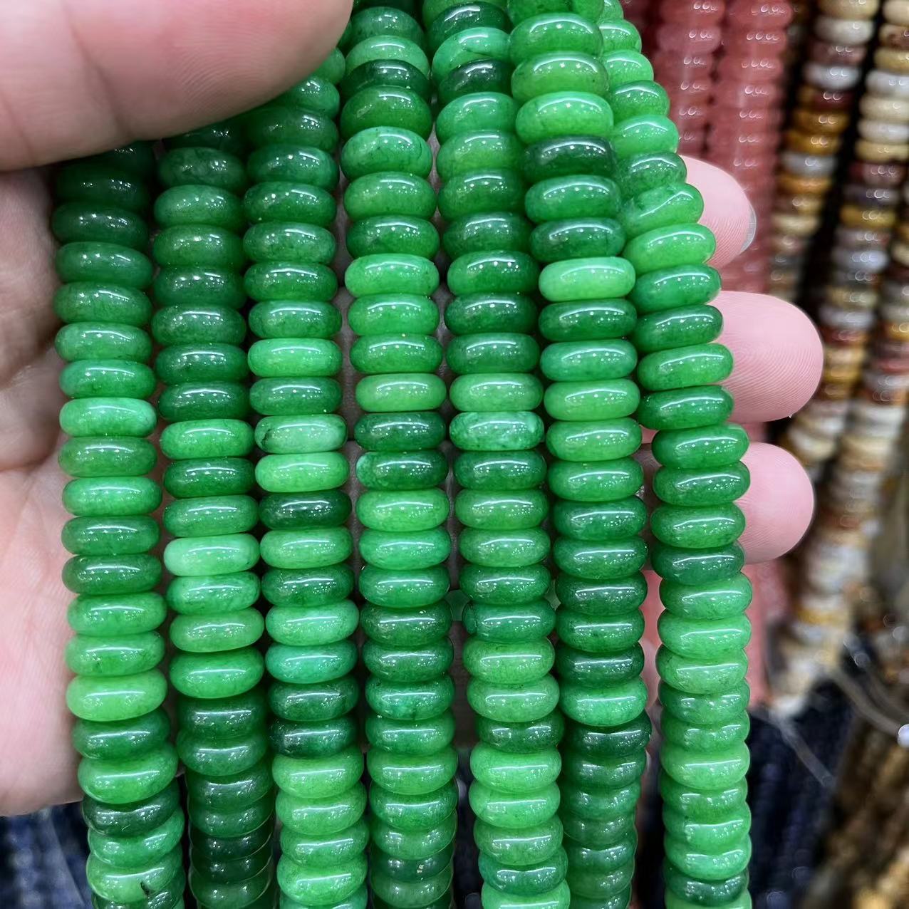 Kosmochlor Jade 4x10mm (about 50 pieces)