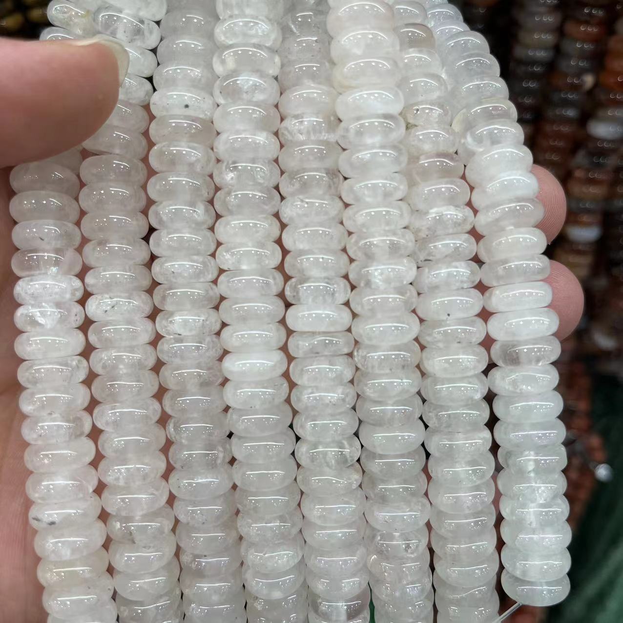 Clear Quartz 4x10mm (about 50 pieces)