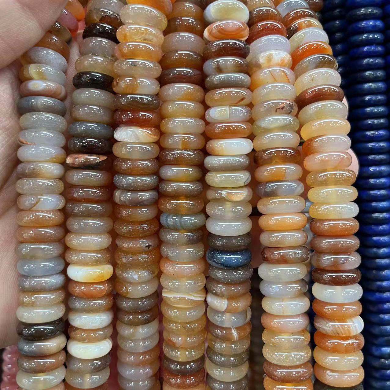 Yellow agate 4x10mm (about 50 pieces)