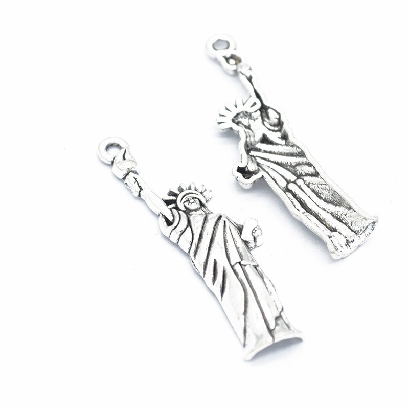 2 antike silberne Farbe