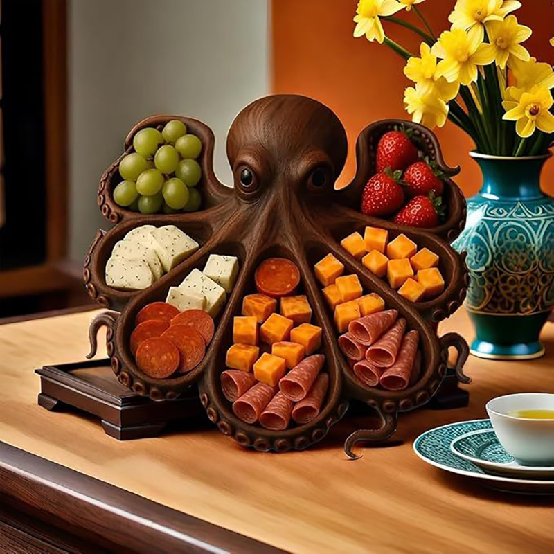 Octopus fruit plate type a (27*27*3cm)