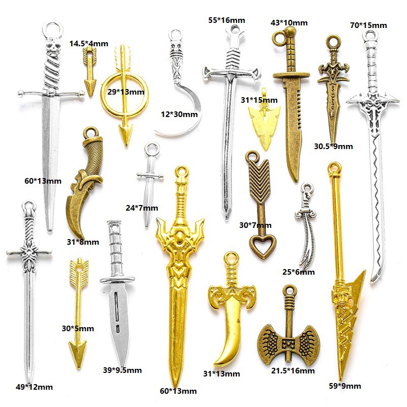 4:Anime weapons 20 pieces 29g mixed colors