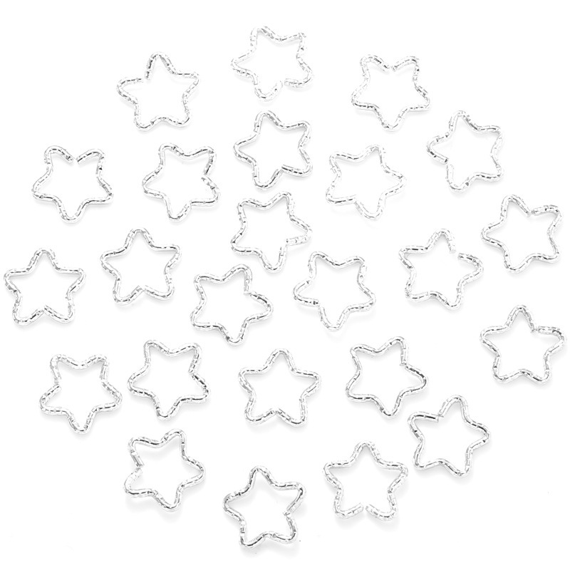 2:Five-pointed star white K/1.5*16*16mm/0.6g