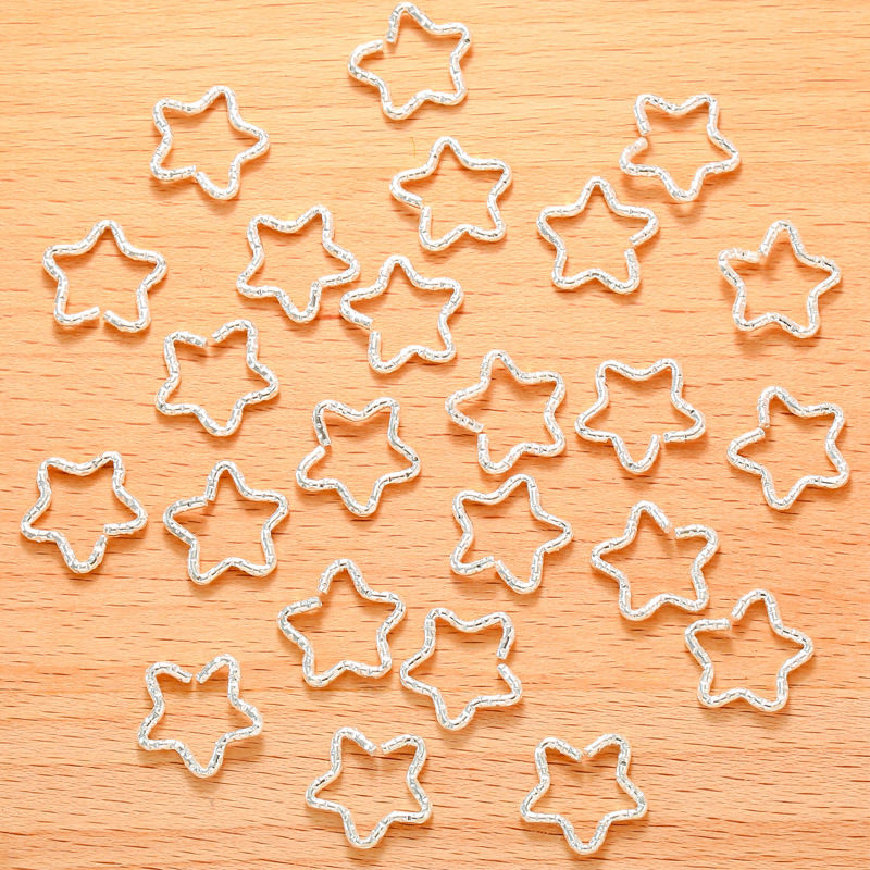 4:Five-pointed star bright silver/1.5*16*16mm/0.6g