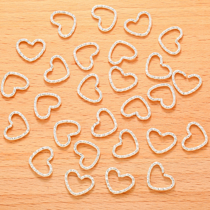 8:Love bright silver/1.5*12*14mm/0.5g