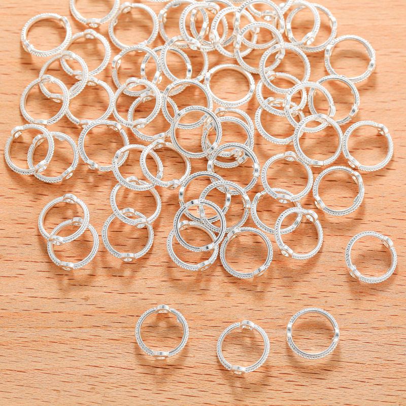 Bright Silver Inner diameter 6mm