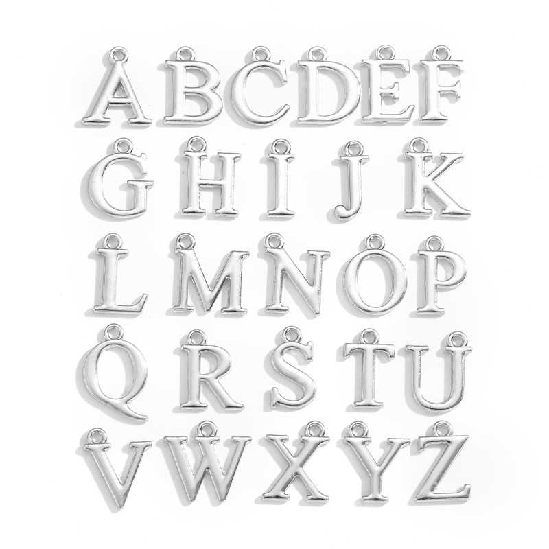 antique silver color A set of A-Z