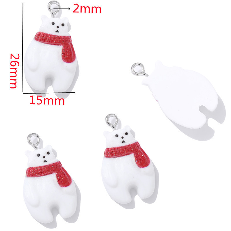 8:Christmas scarf bear W230-H/1.1g