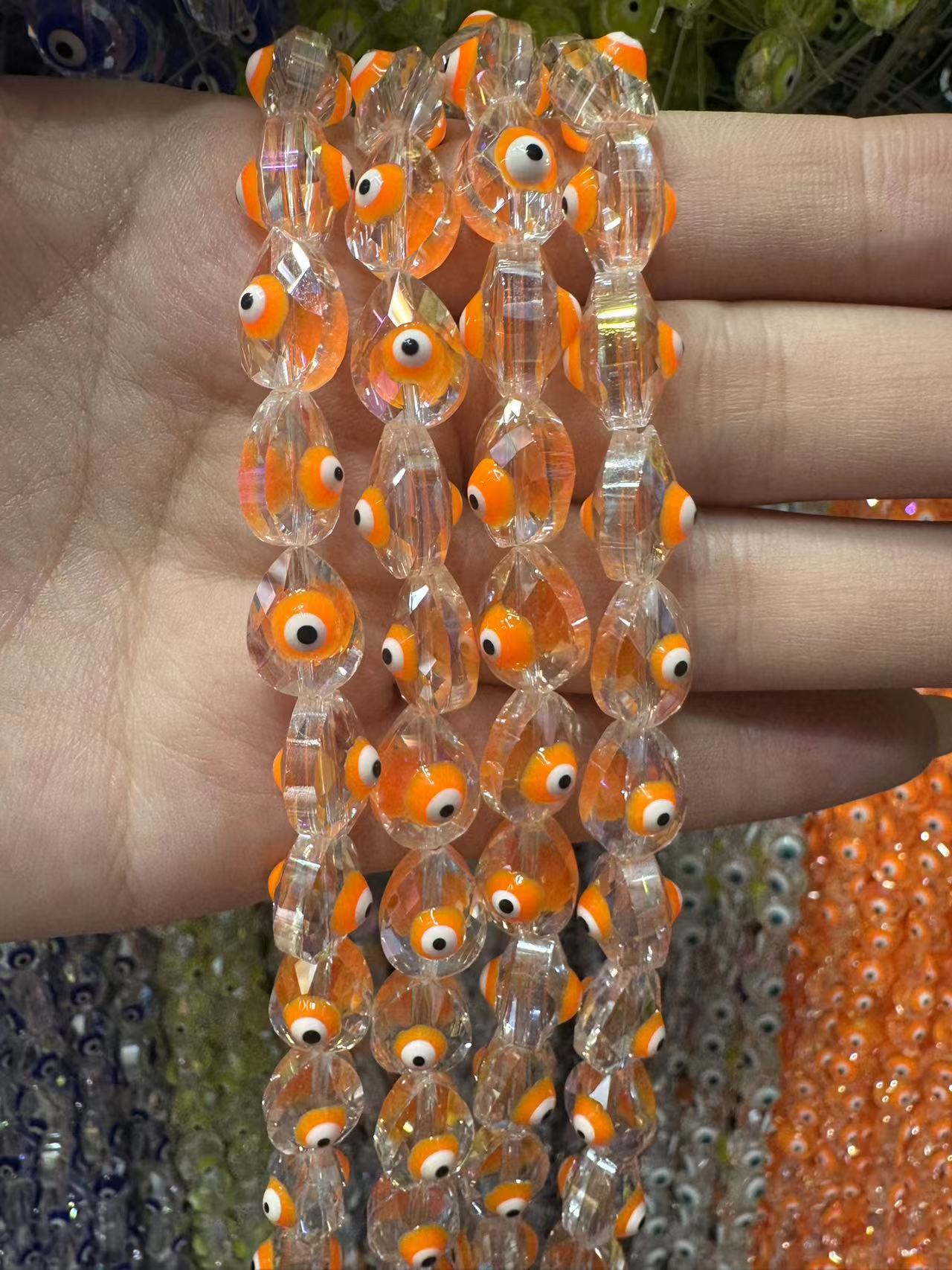 8:Orange water drops