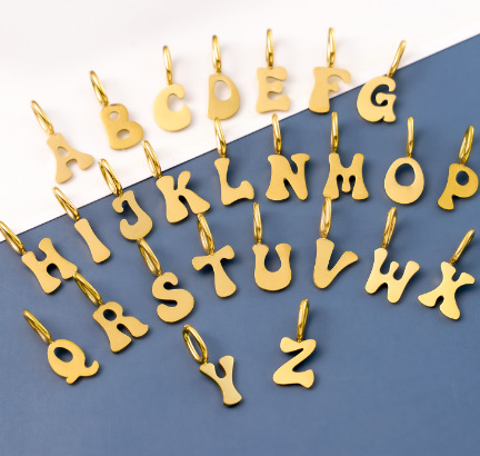 1:A gold set of 26 letters