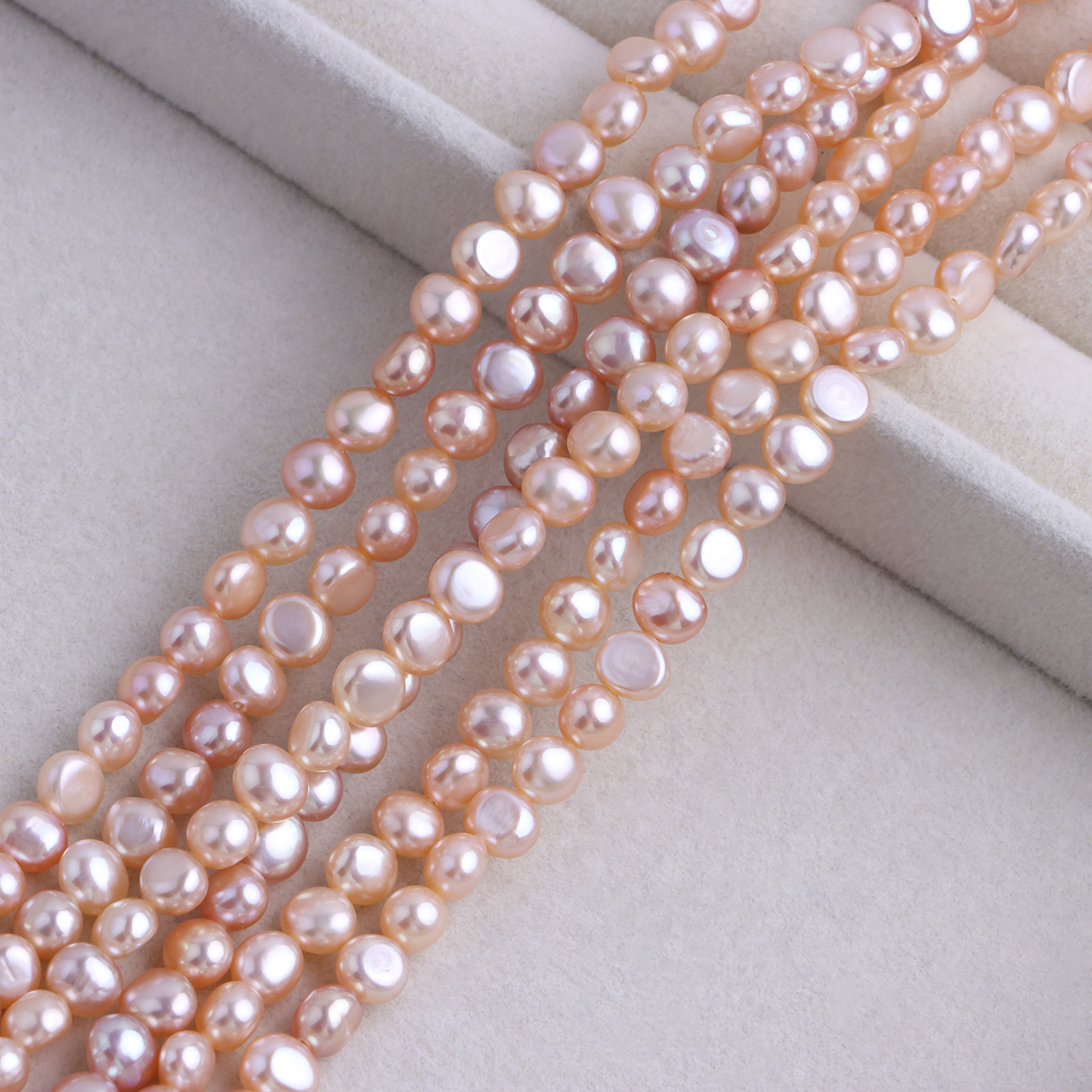 1:Kumquat 6mm horizontal hole small stone 1 string