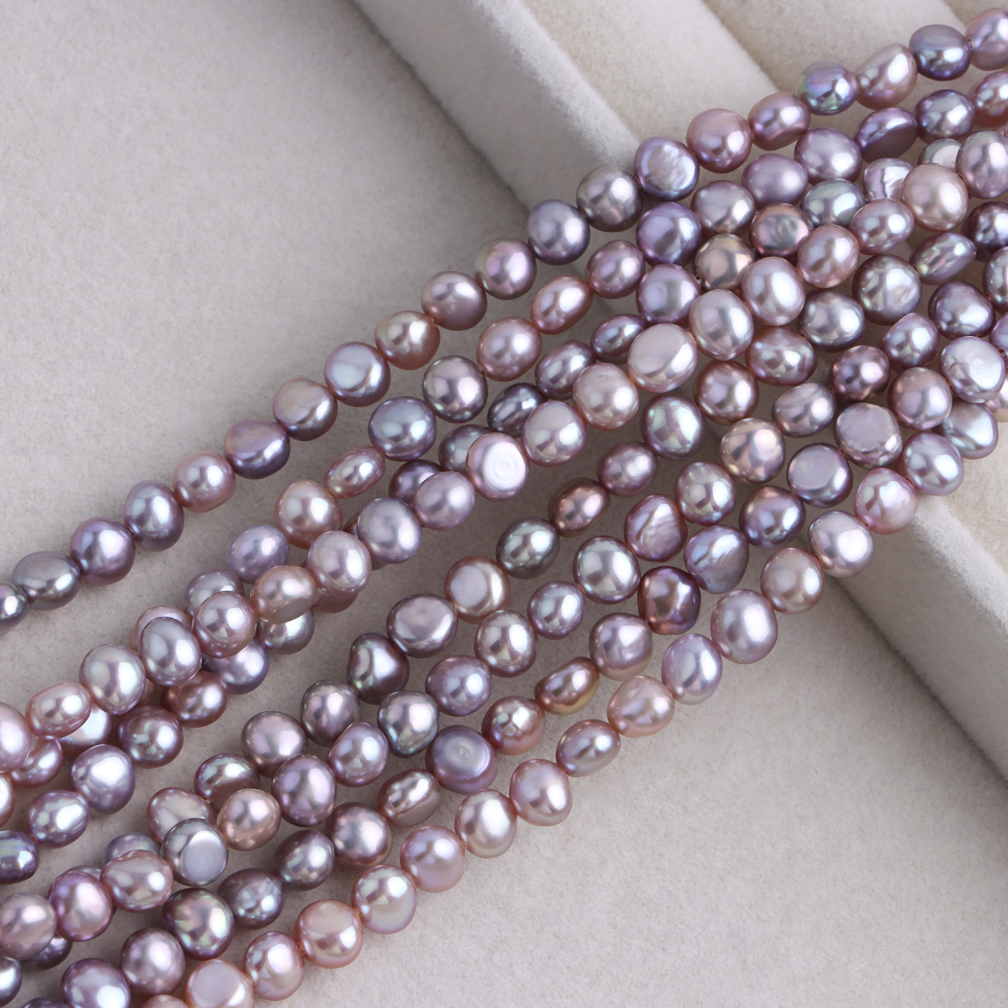 2:Demon purple 6mm horizontal hole small stone 1 string