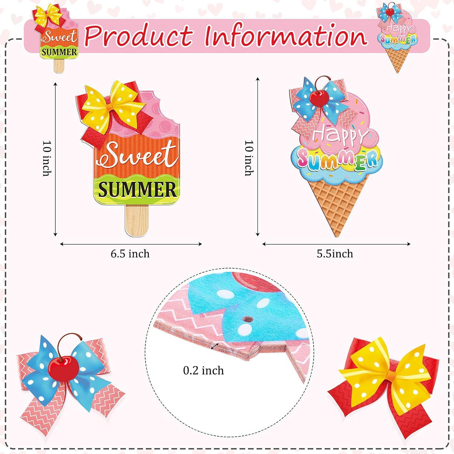 1:Ice cream 2-piece set