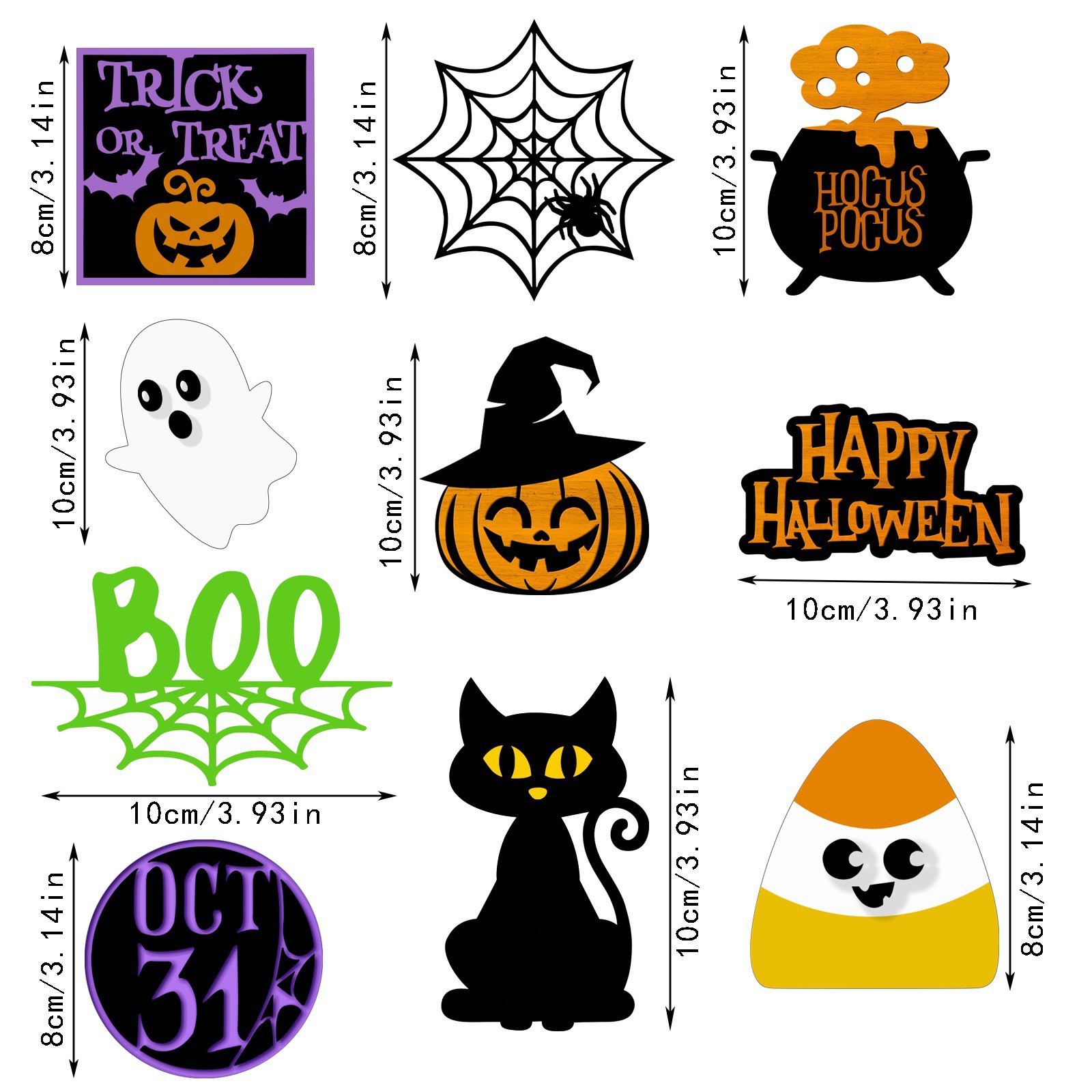 2:Ghost Pumpkin Ornaments -2