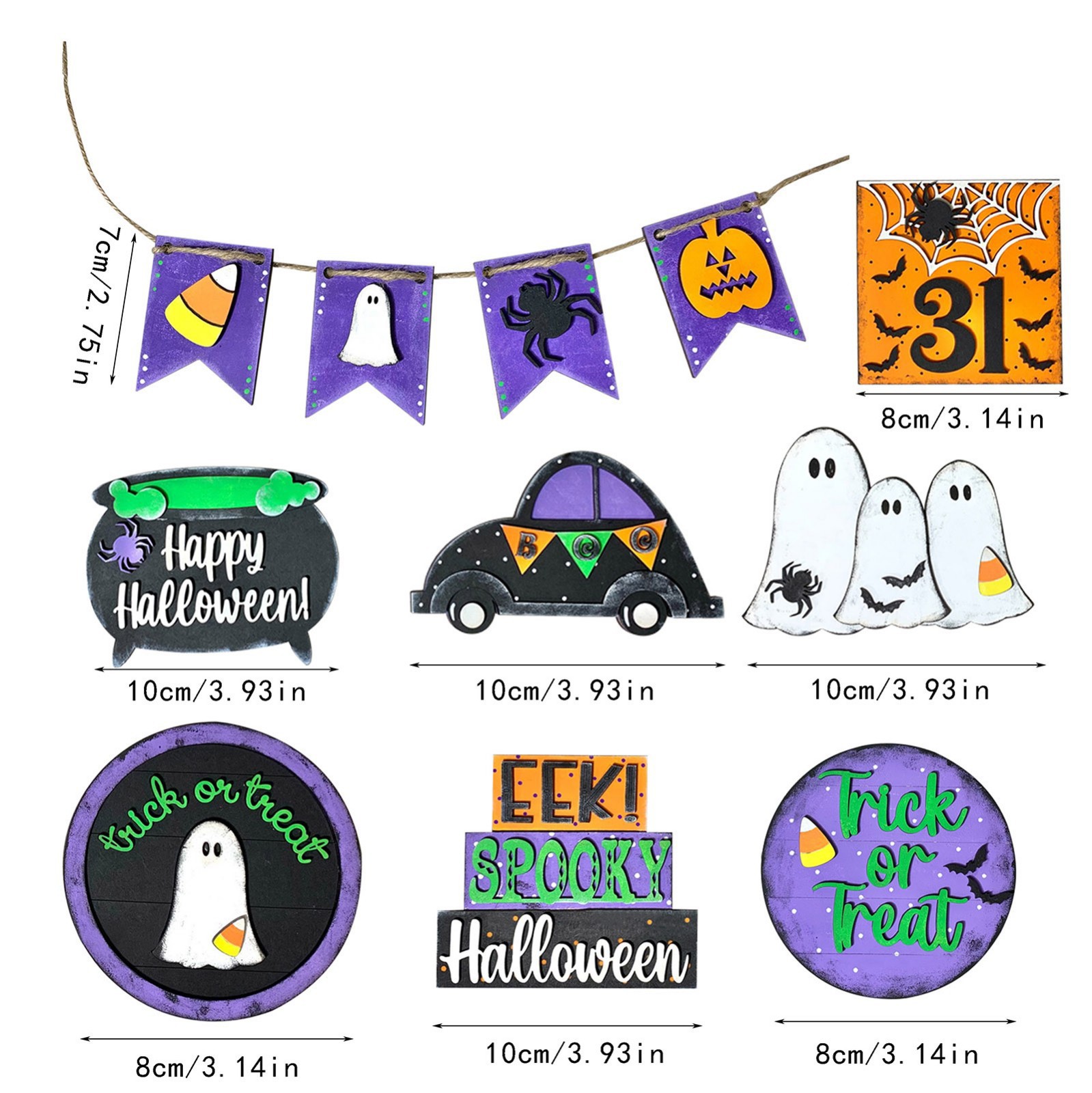 3:Ghost Pumpkin Ornaments -3