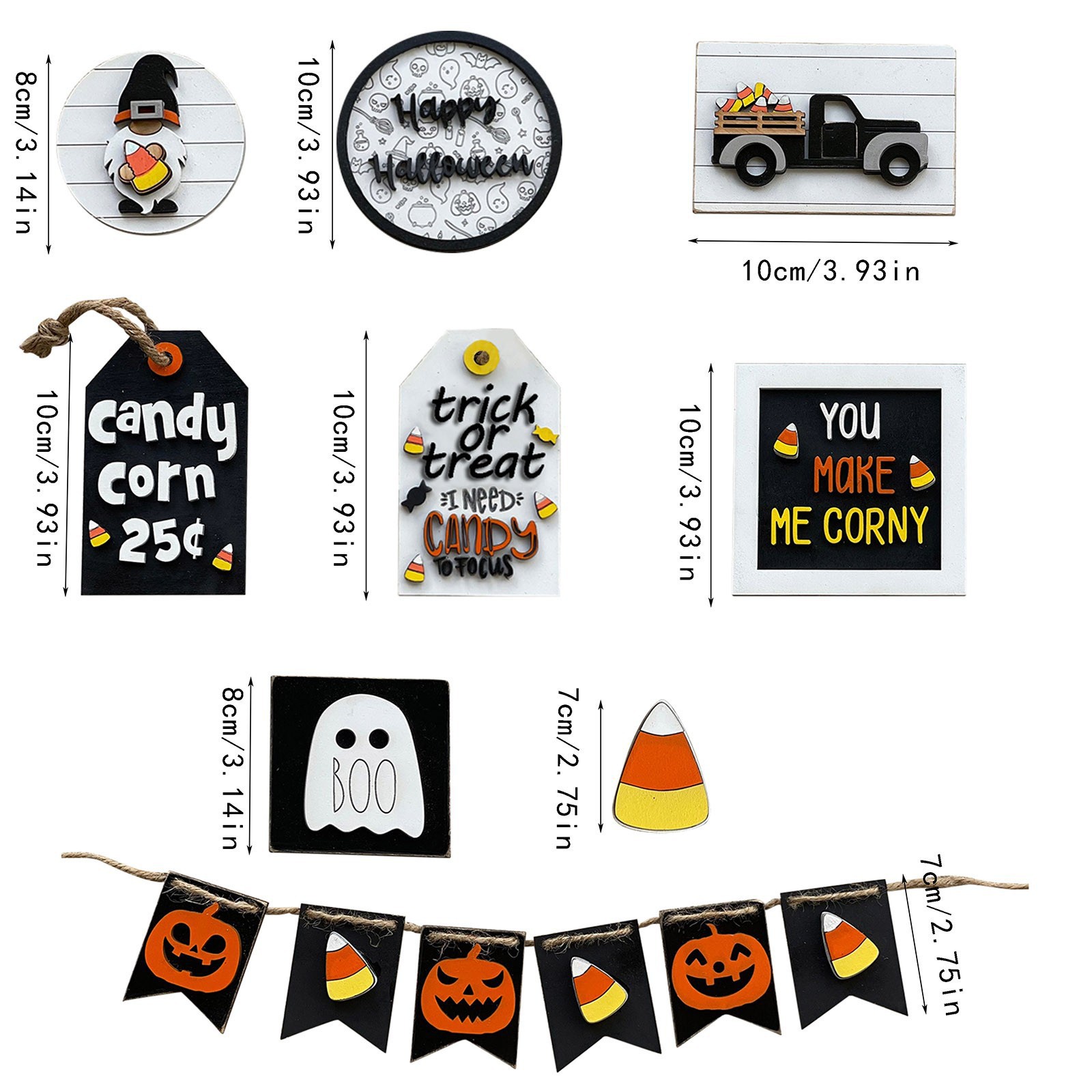 6:Ghost Pumpkin Ornaments -6