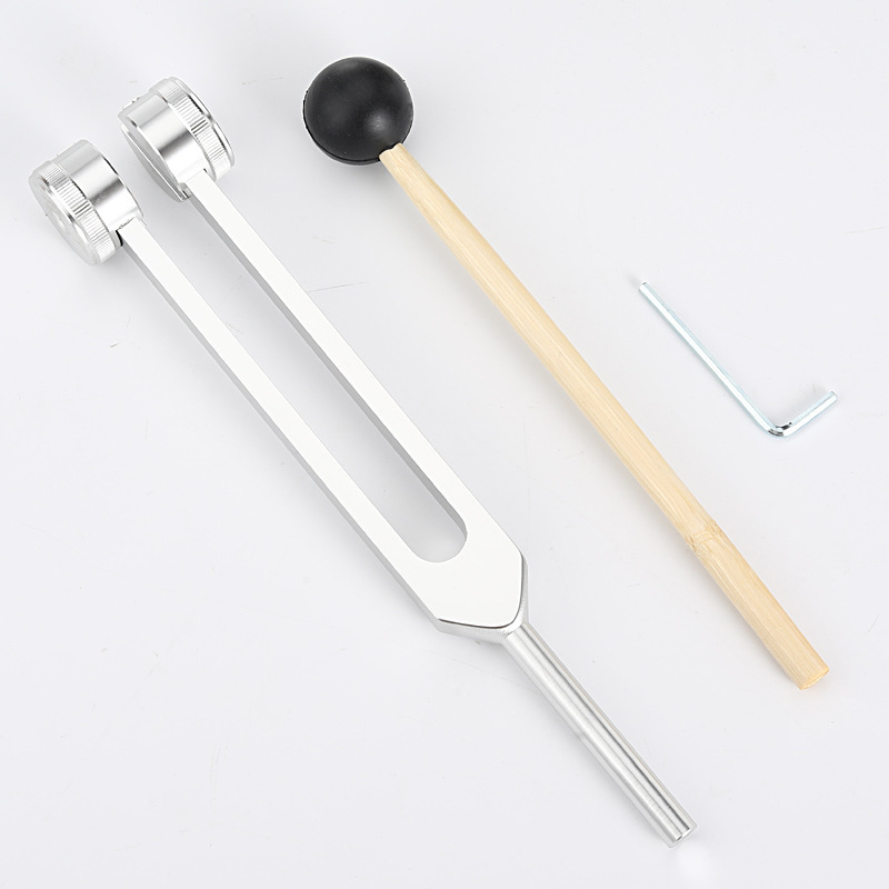 Silver tuning fork gear head