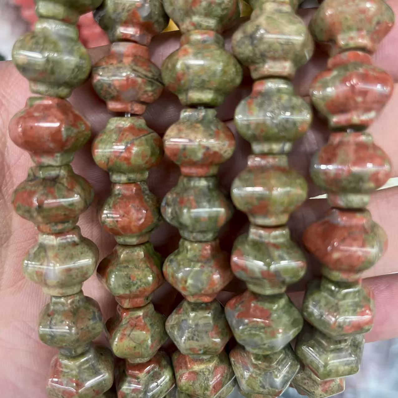 Flower green stone