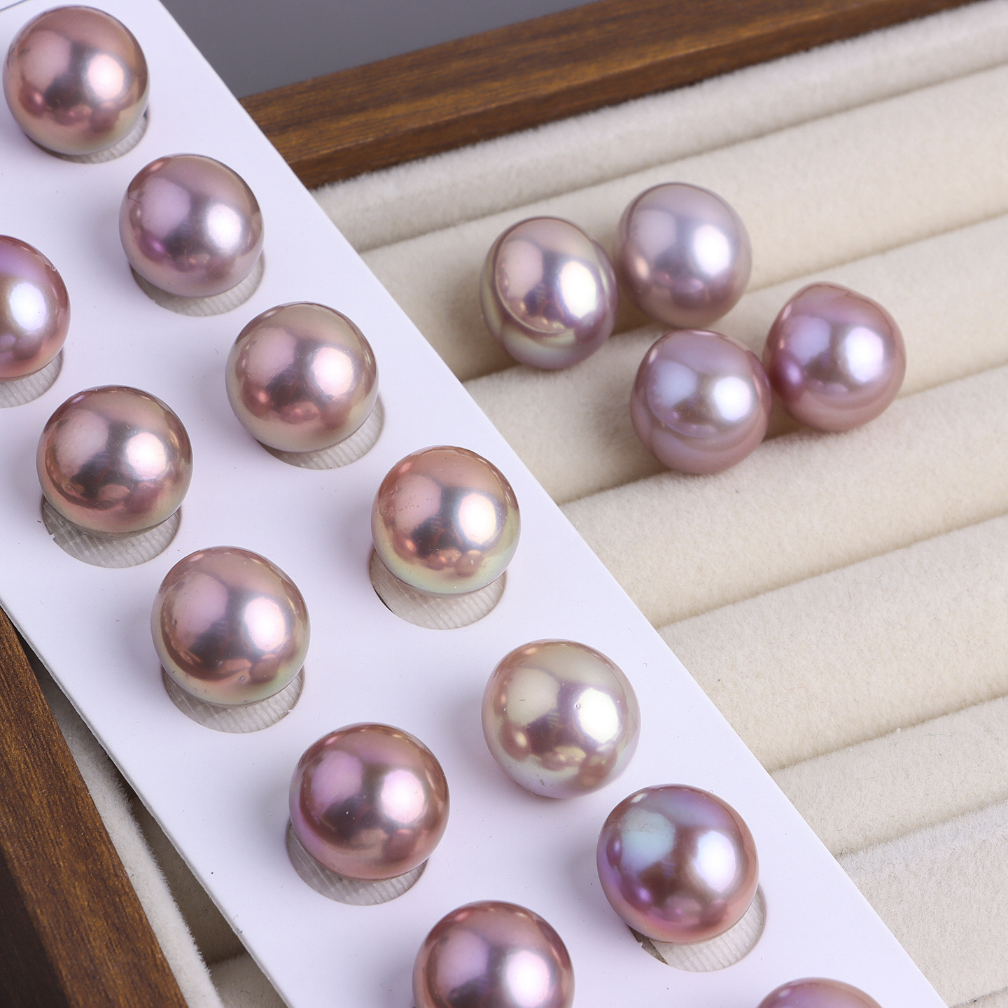 2:Natural colorful purple 12mm pair