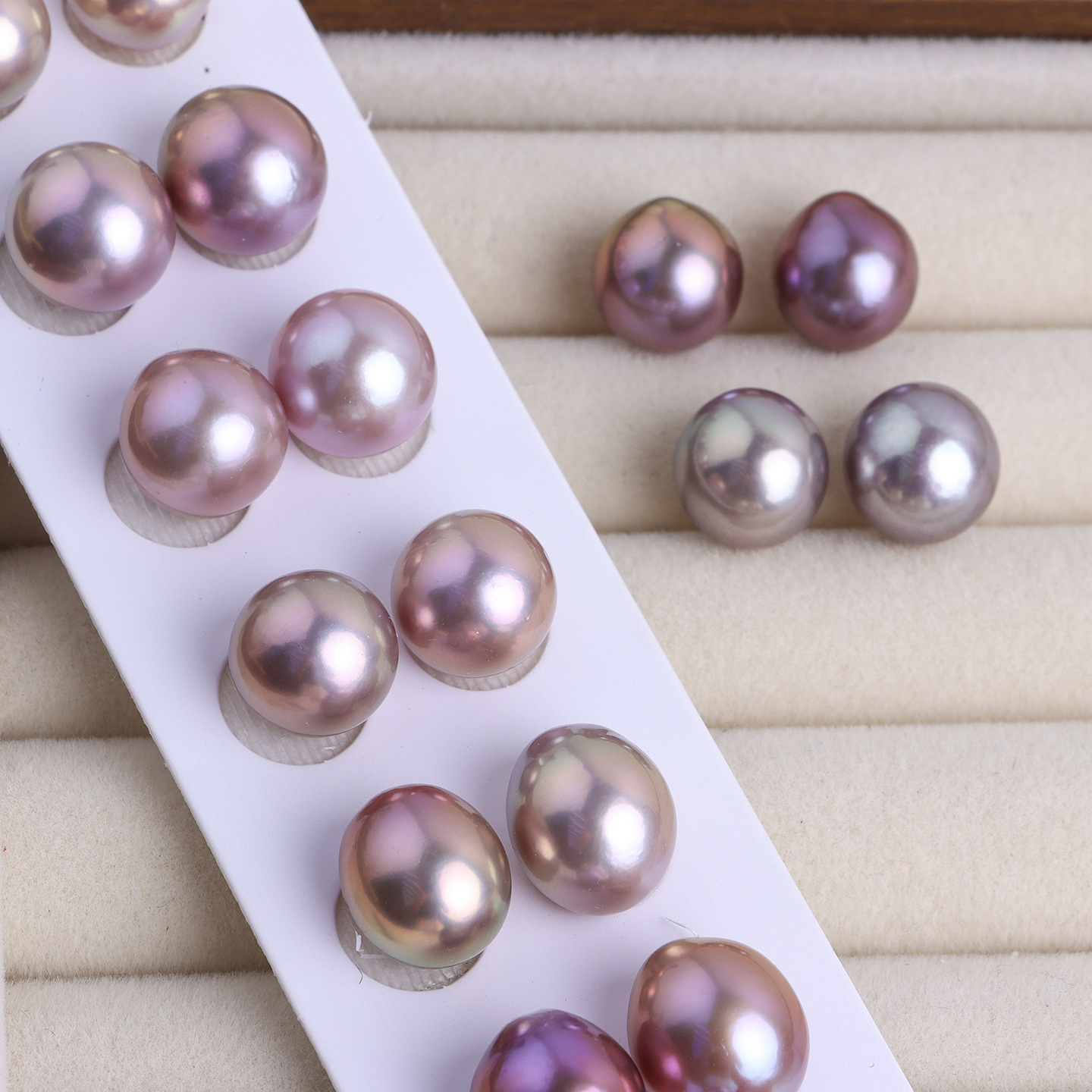 3:Natural colorful purple 13mm pair