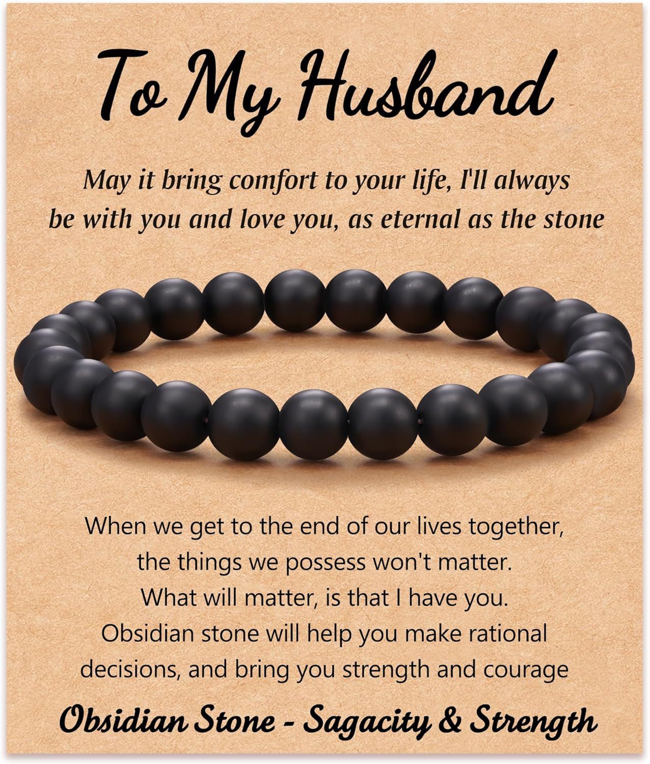 1:Black Frosted to my husband Card