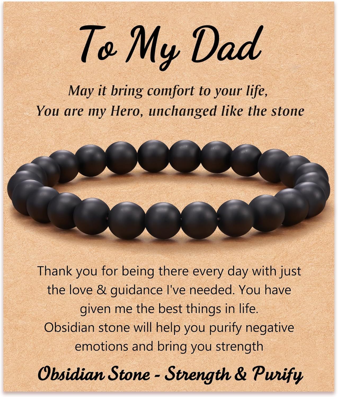 2:Black Frosted to my dad Card