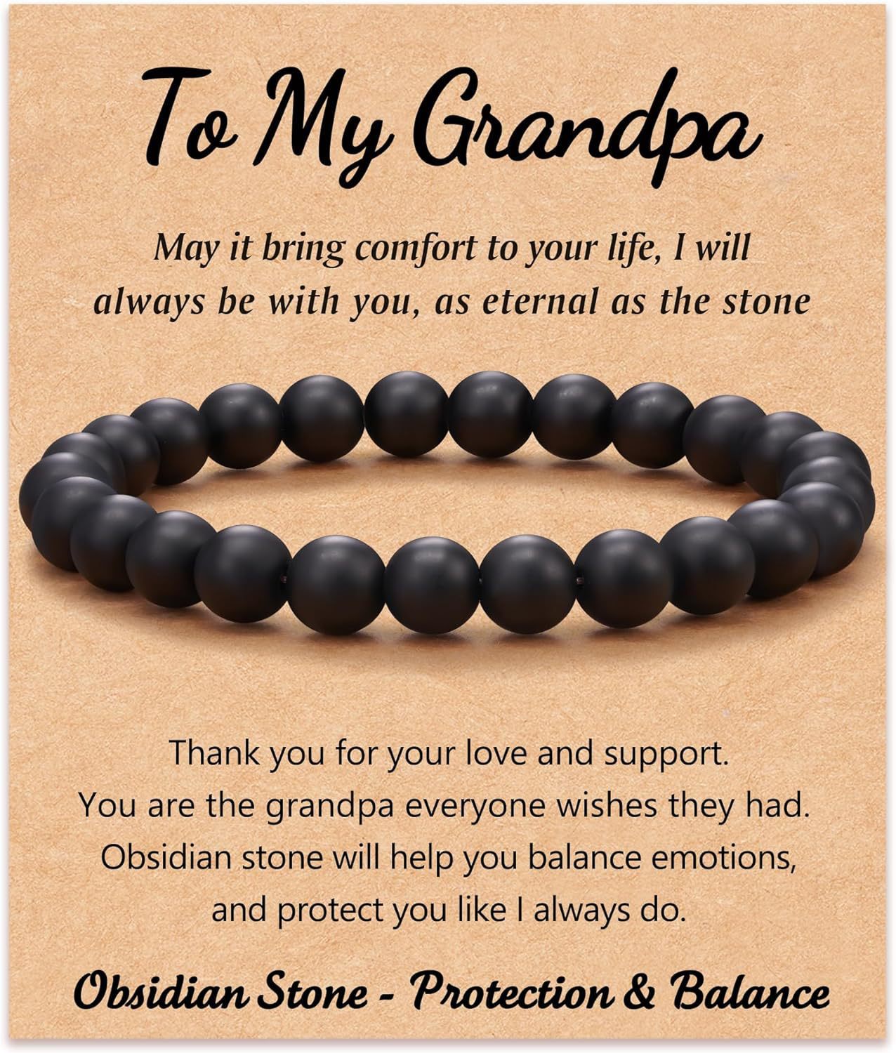 4:Black Frosted to my grandpa Card