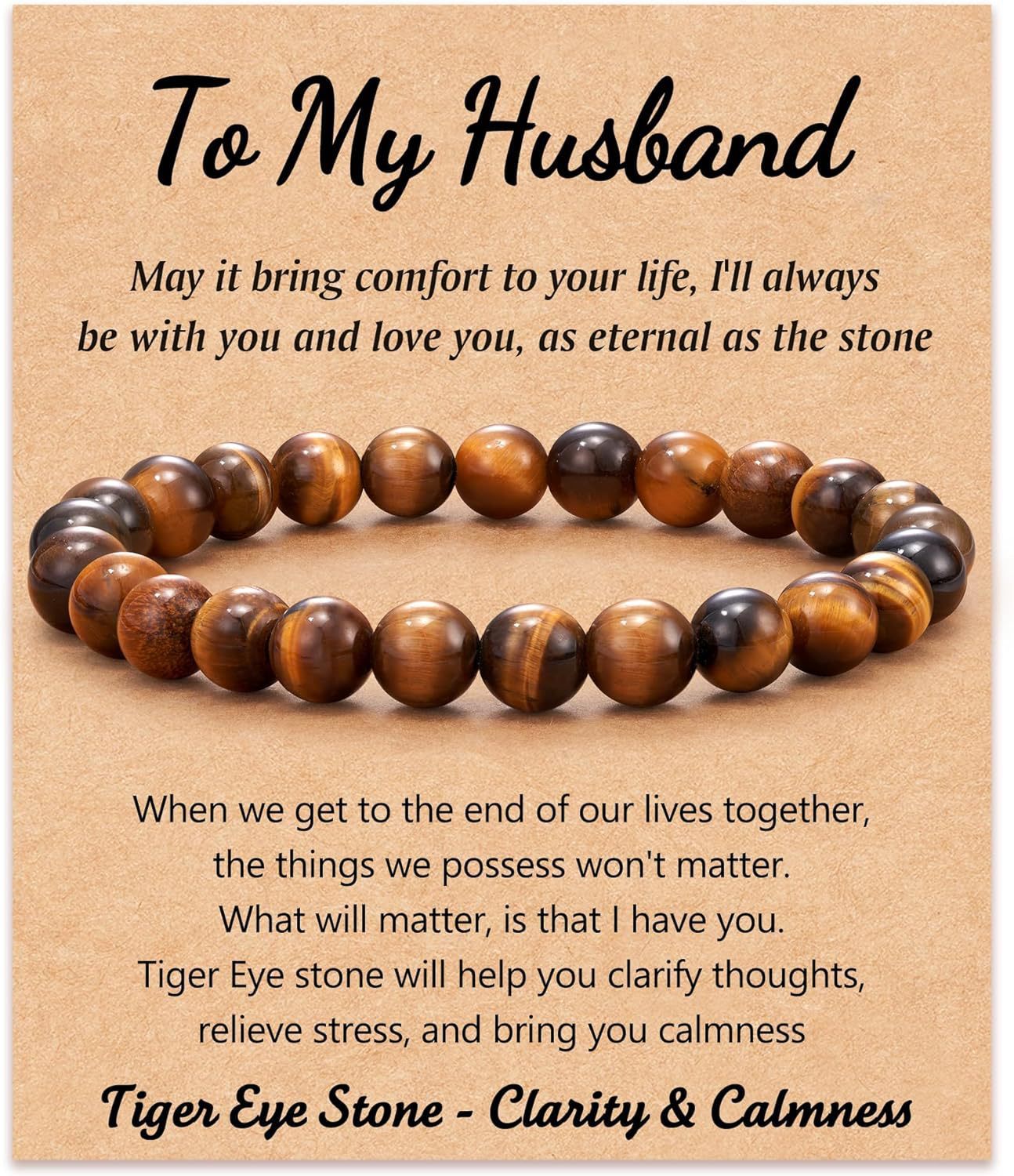 10:Tiger Eye to my husband Card