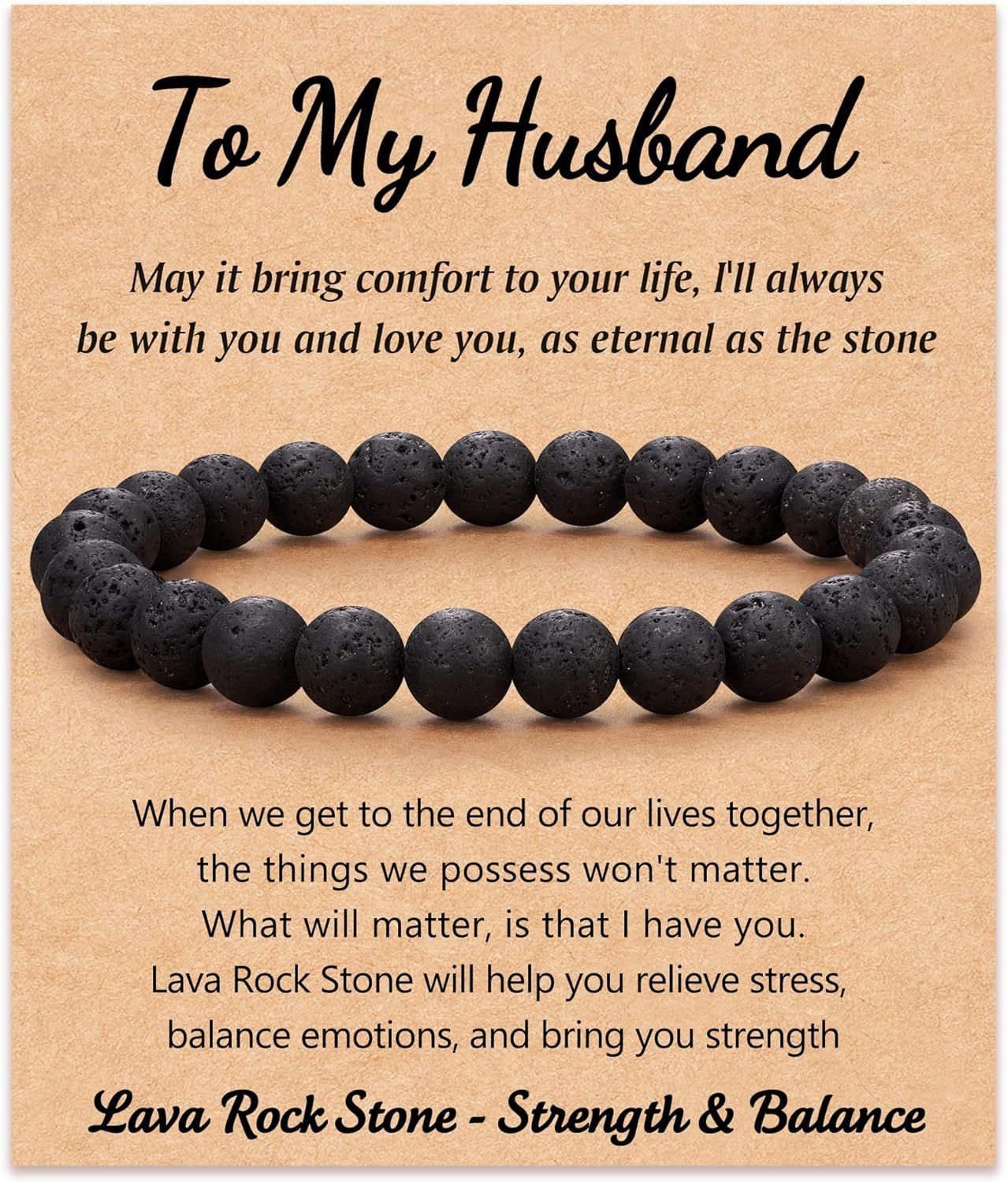 17:Volcanic Stone to my husband Card