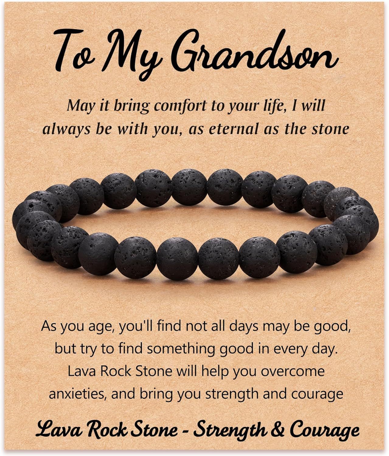 19:Volcanic Stone to my grandson Card