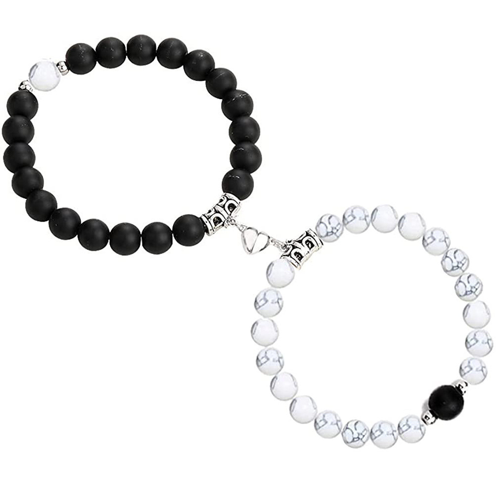 1 White Turquoise Frosted Heart