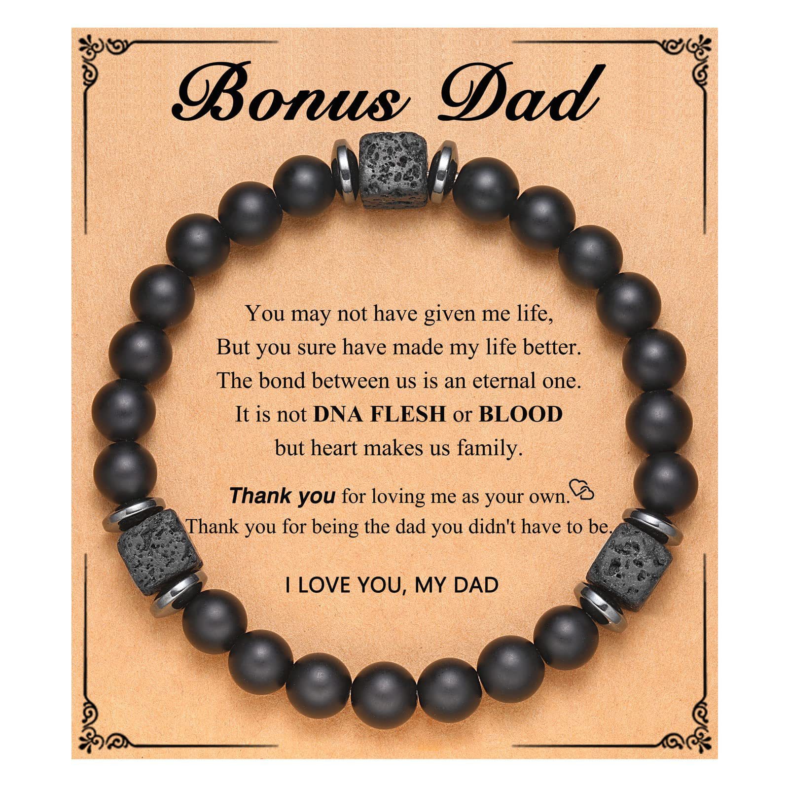 5:Volcanic Stone Bracelet Bonus Dad Card