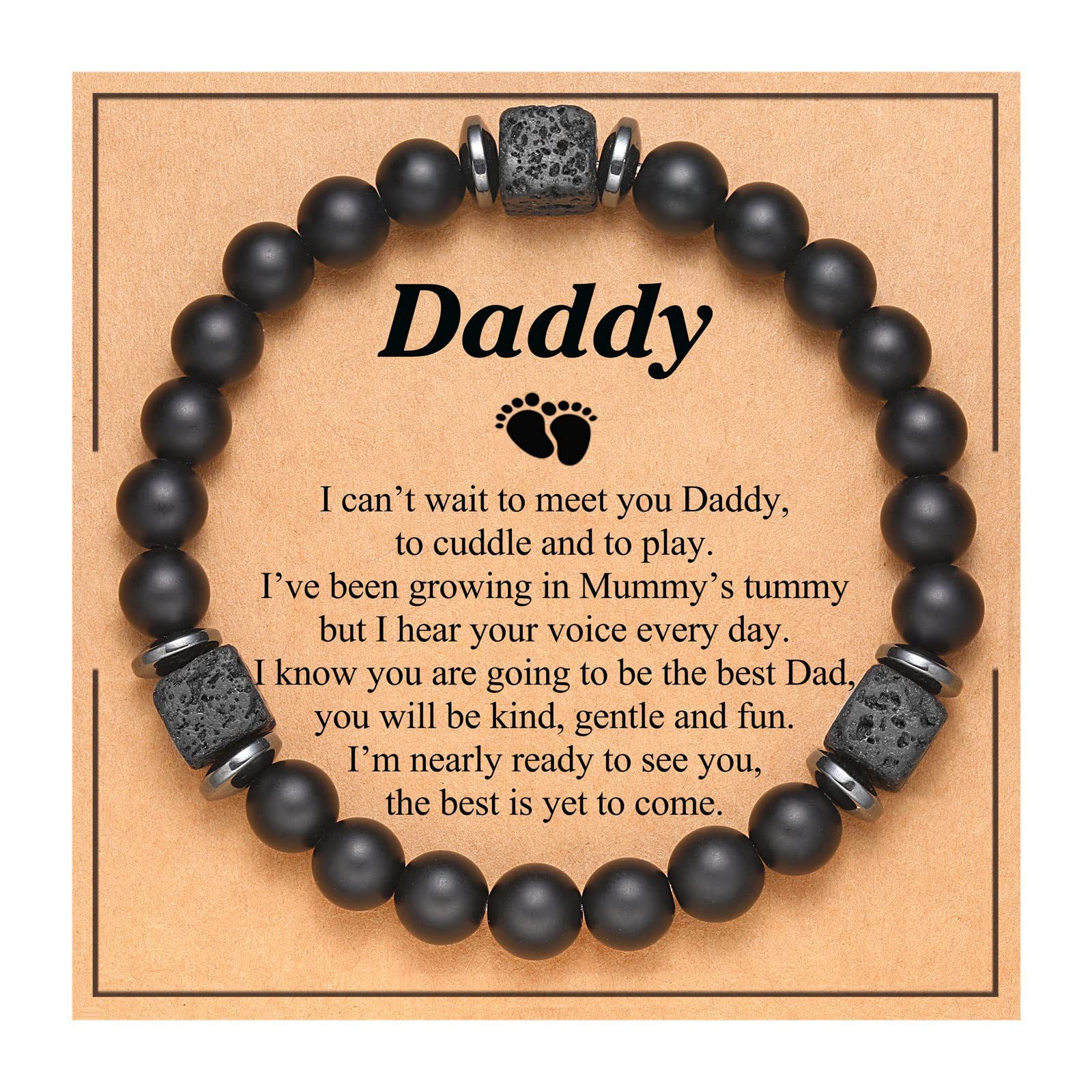 8:Volcanic Stone Bracelet Daddy Card