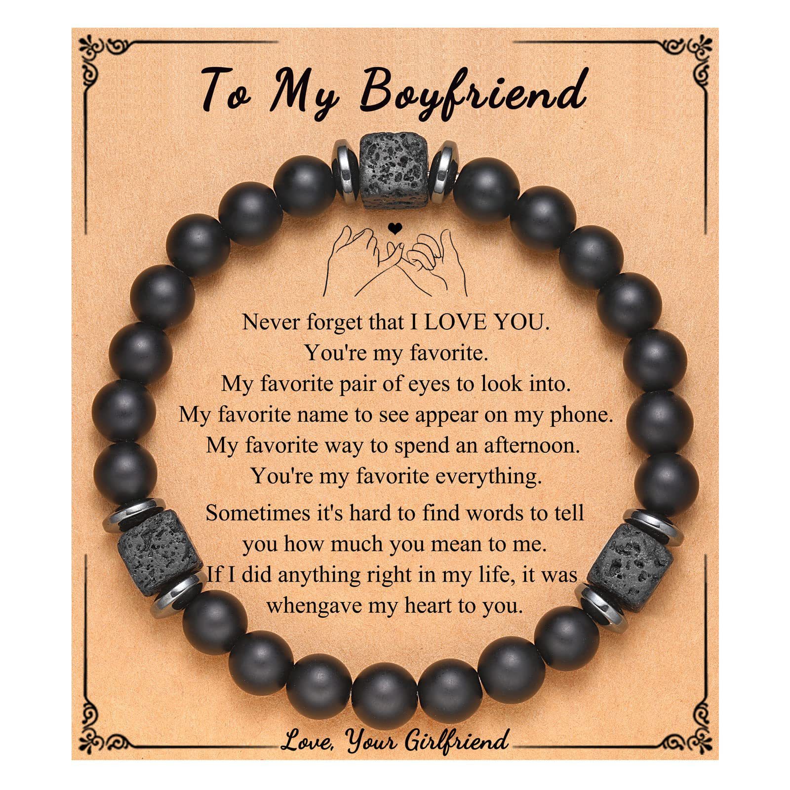 29:Volcanic Stone Bracelet Boyfriend Card