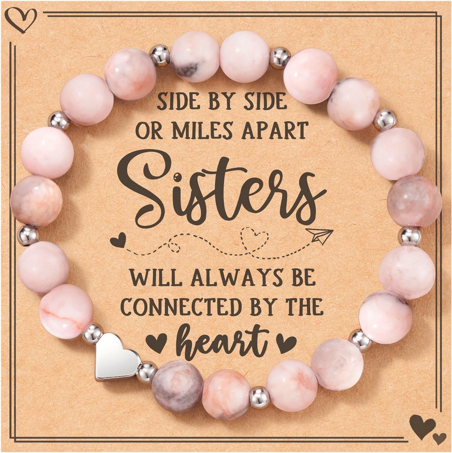 4:Pink zebra bracelet sister card
