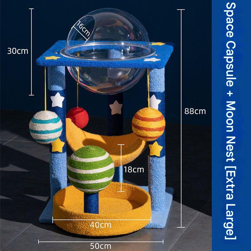 space capsule and moon nest