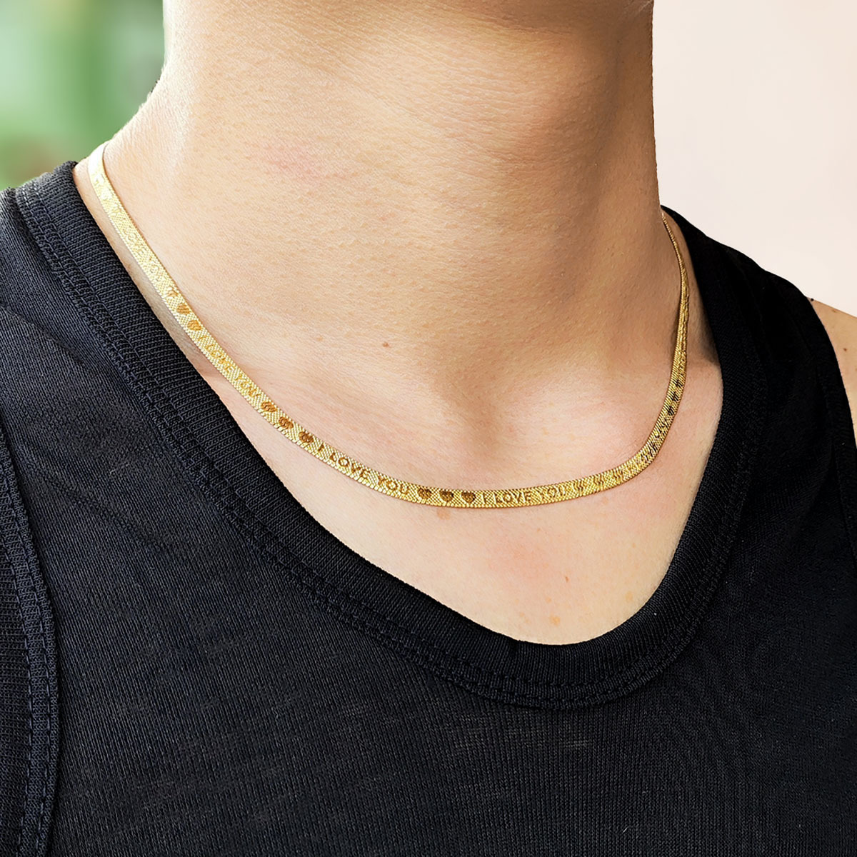 4:Gold I LOVE YOU45cm