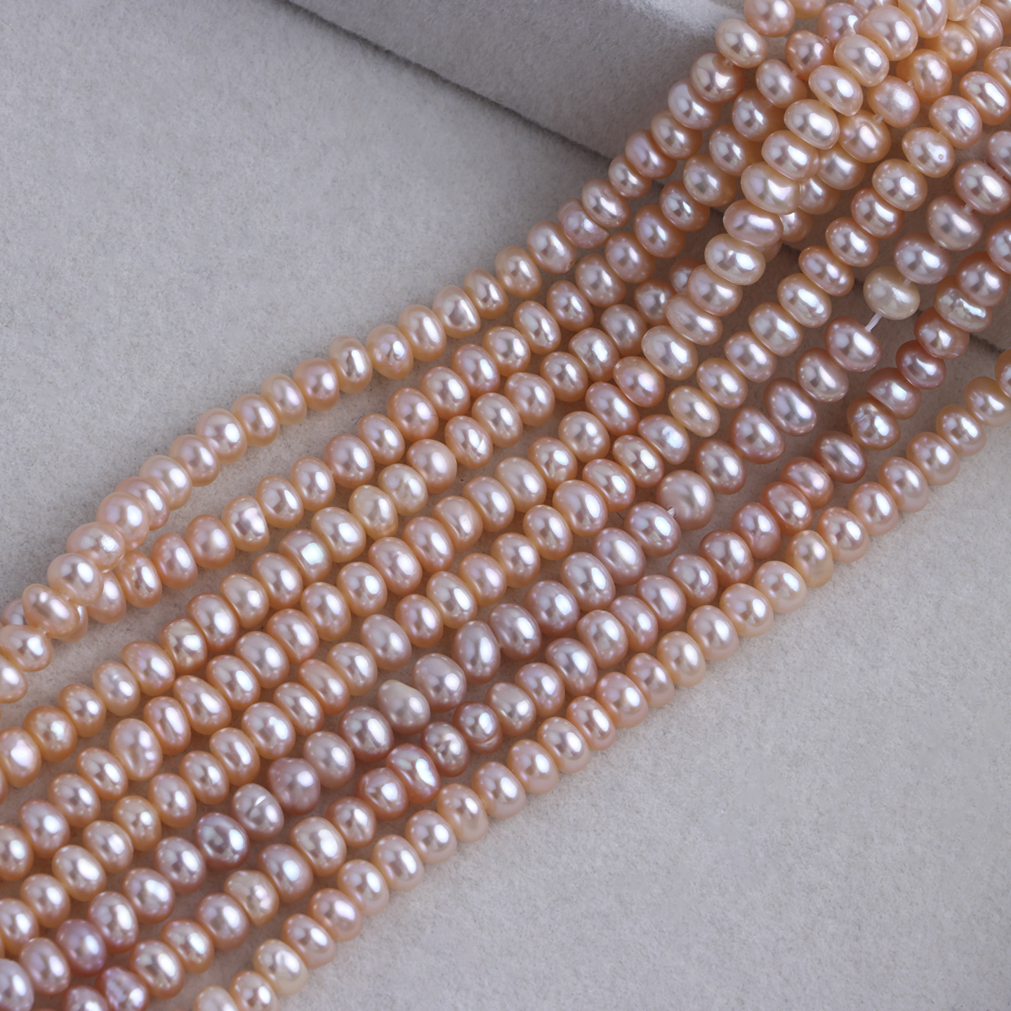 2:Orange 4-5mm abacus beads 1 string