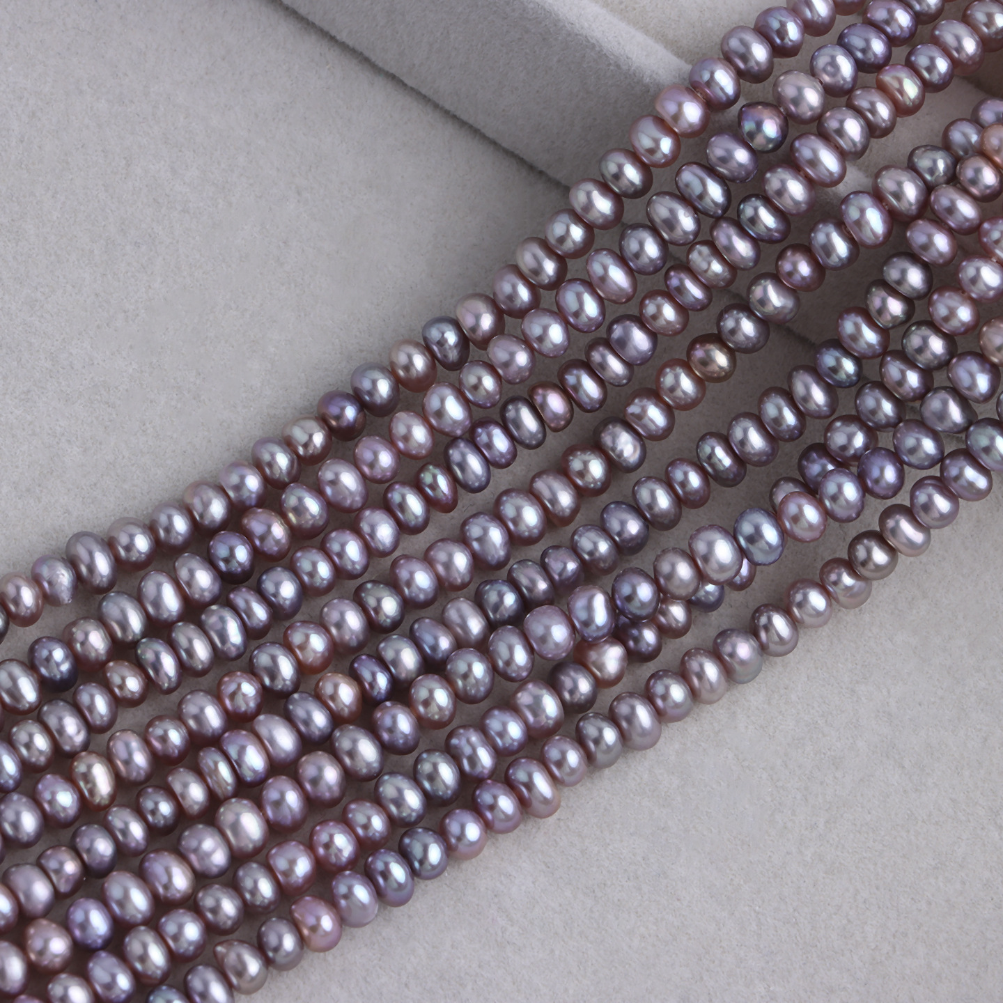 3:Purple 4-5mm abacus beads 1 string