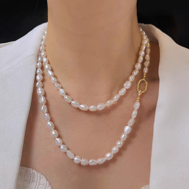 4:Oval buckle 100cm necklace