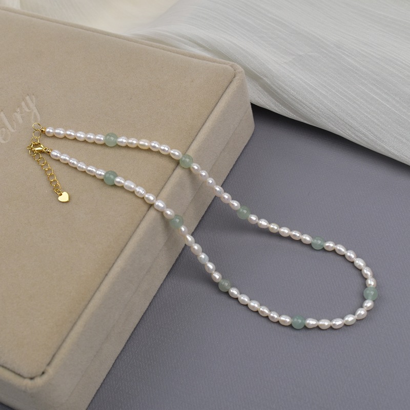 2:Cp305--rice beads/natural stone