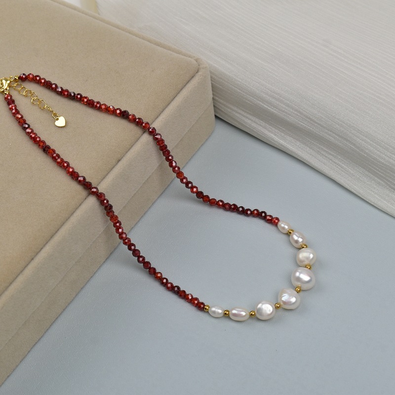 5:Cp309-red zircon baroque special shaped beads