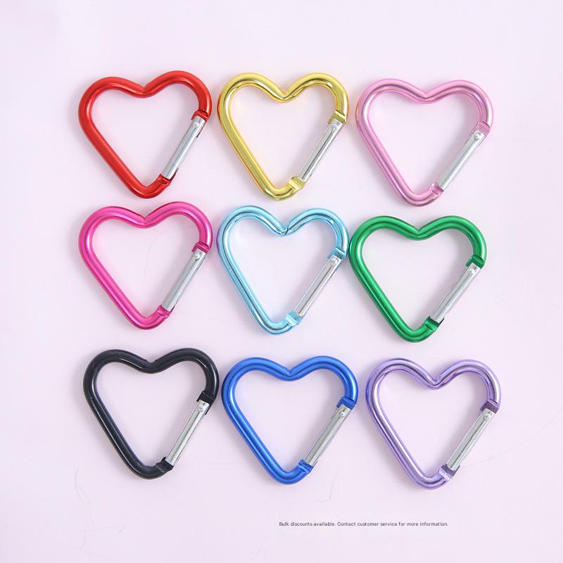 1:[mixed colors randomly sent] electroplated love spring buckle