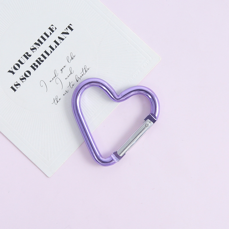 2:[purple] electroplated love spring buckle