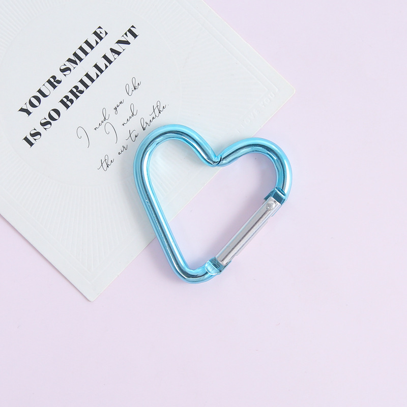 4:[light blue] electroplated love spring buckle
